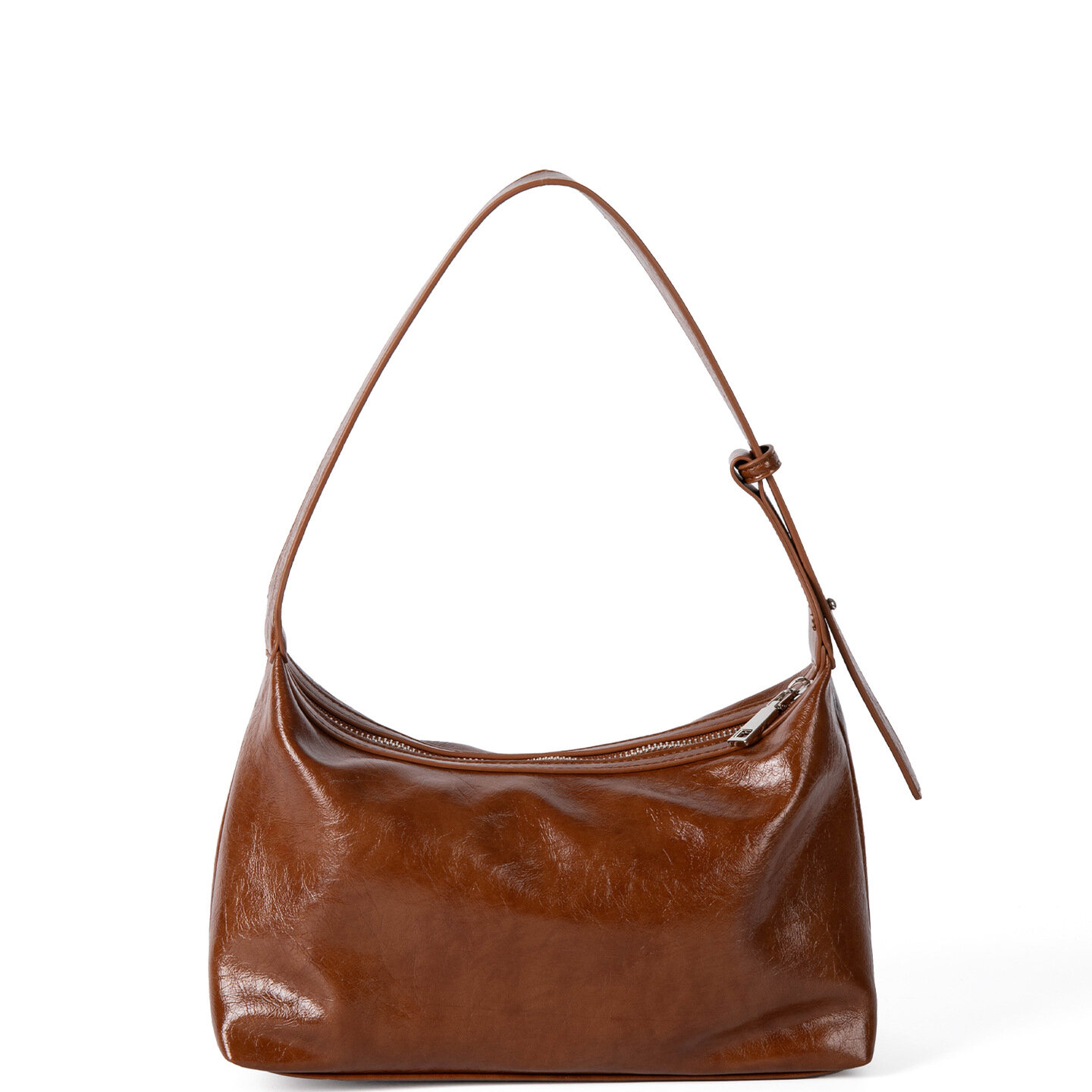 1 Piece Simple Series Casual Solid Color PU Women's Shoulder Bags