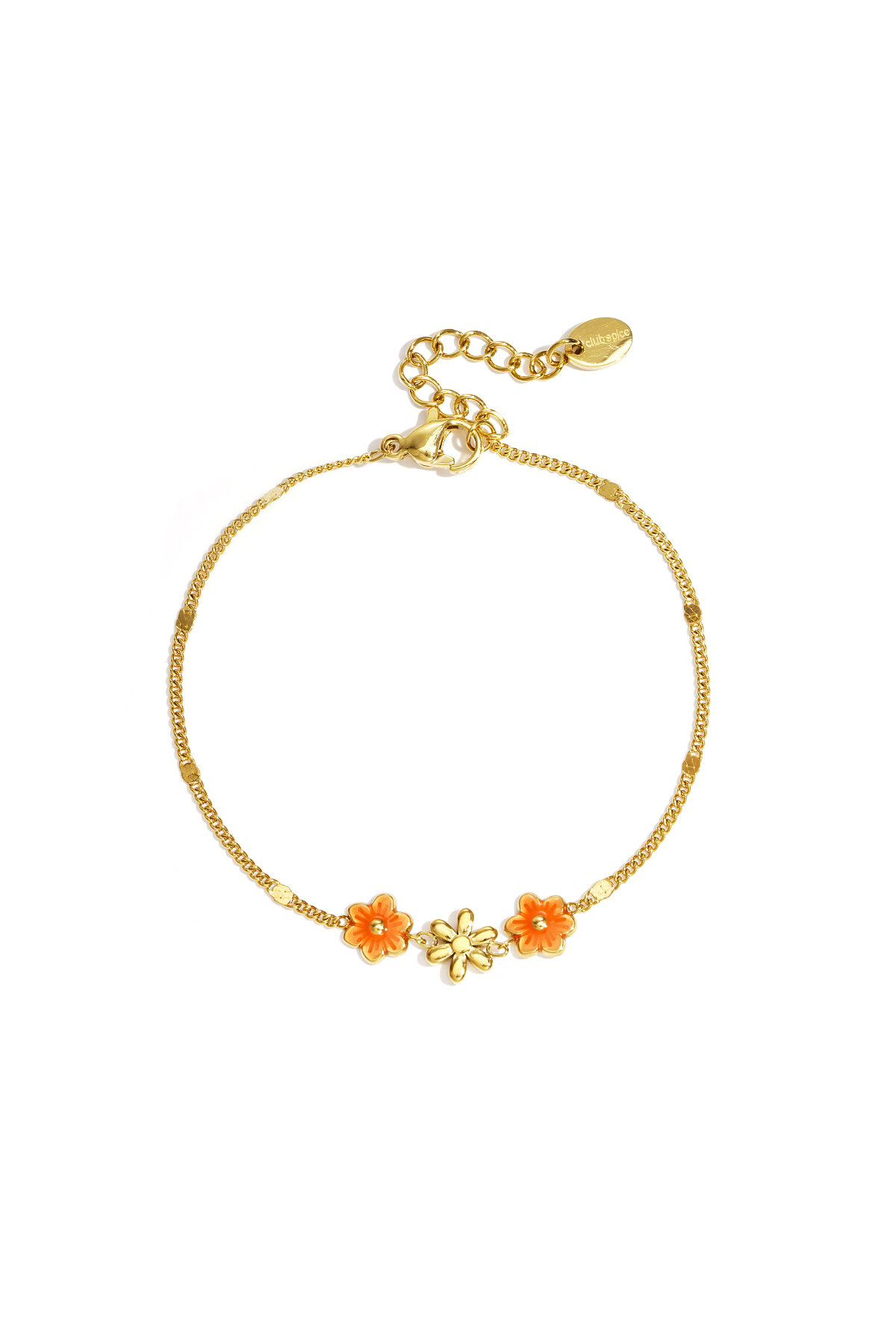 Bracelet orné de fleurs colorées 2
