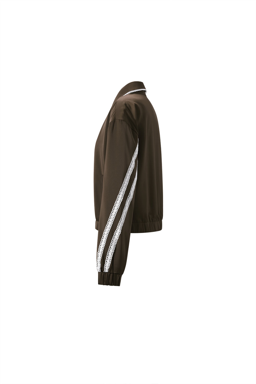 Woven Polyester Fiber Women's Jacket Sporty Color Clash 2-piece Set h5Picture4