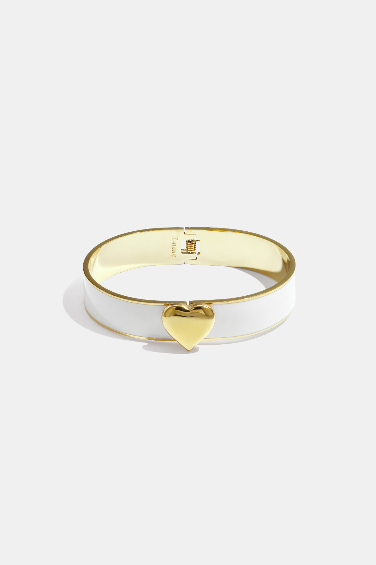 Bracelet in various colours with heart detail - 1.3 cm h5 