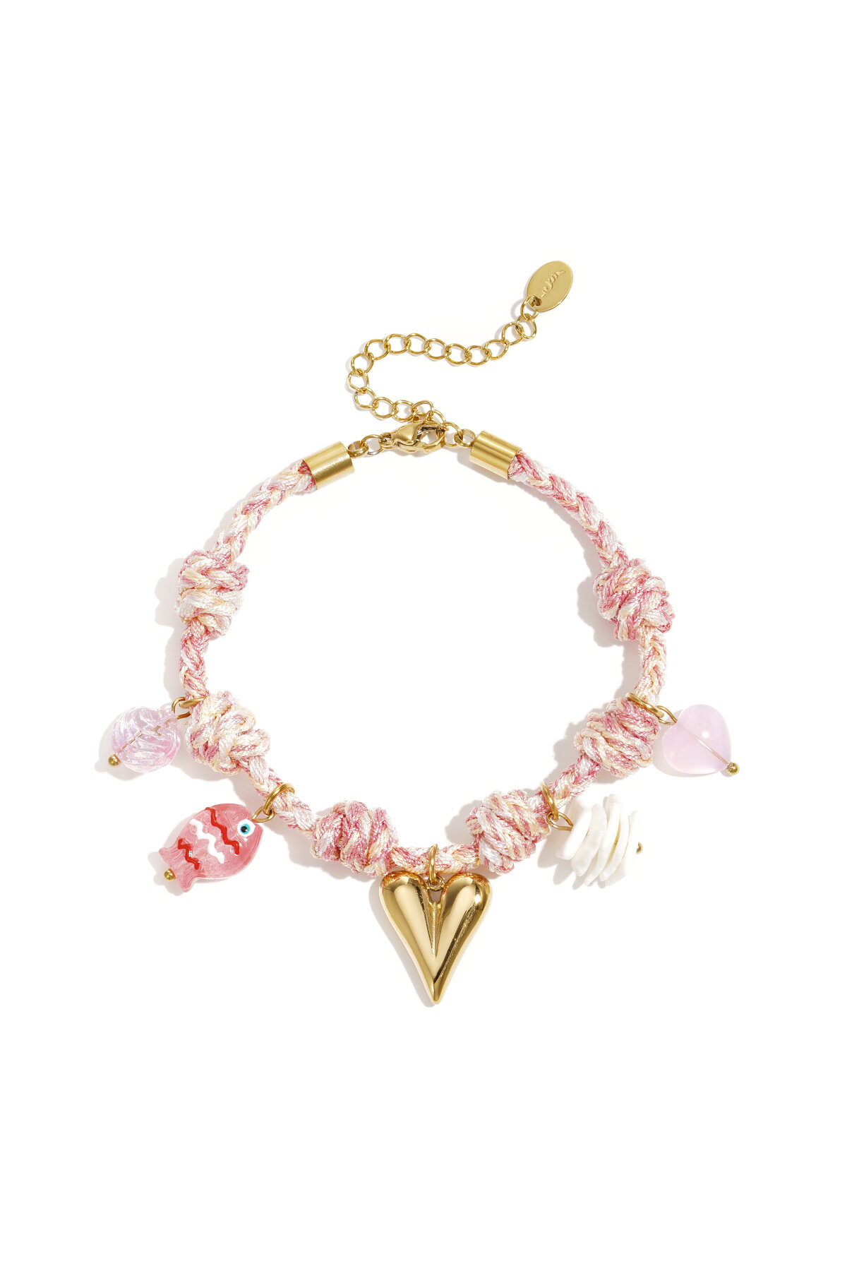 Rope Charm Bracelets Heart Sweet Daily Romantic Series Women's jewelry h5