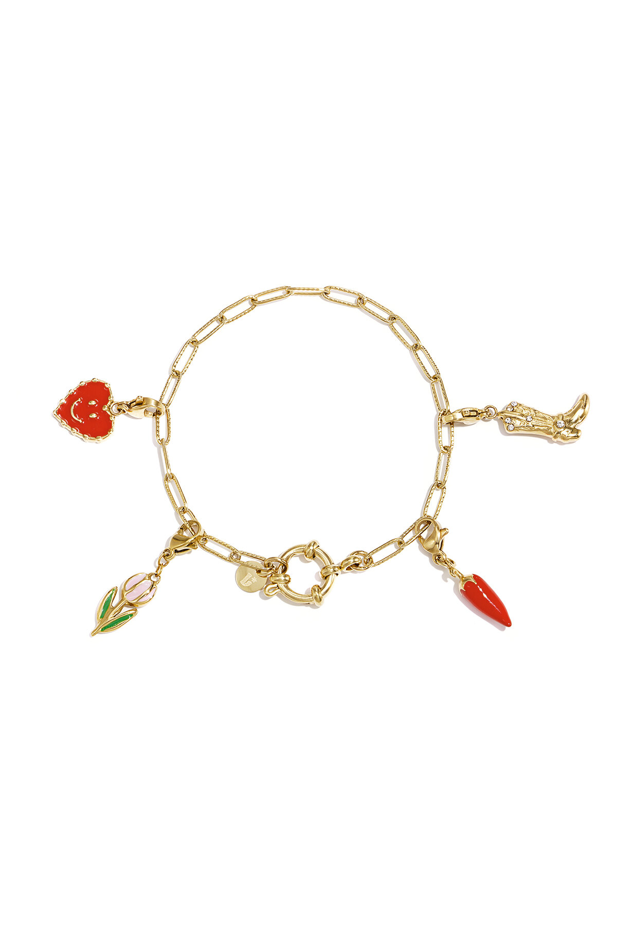 Bracelet with front clasp and oval links Picture2