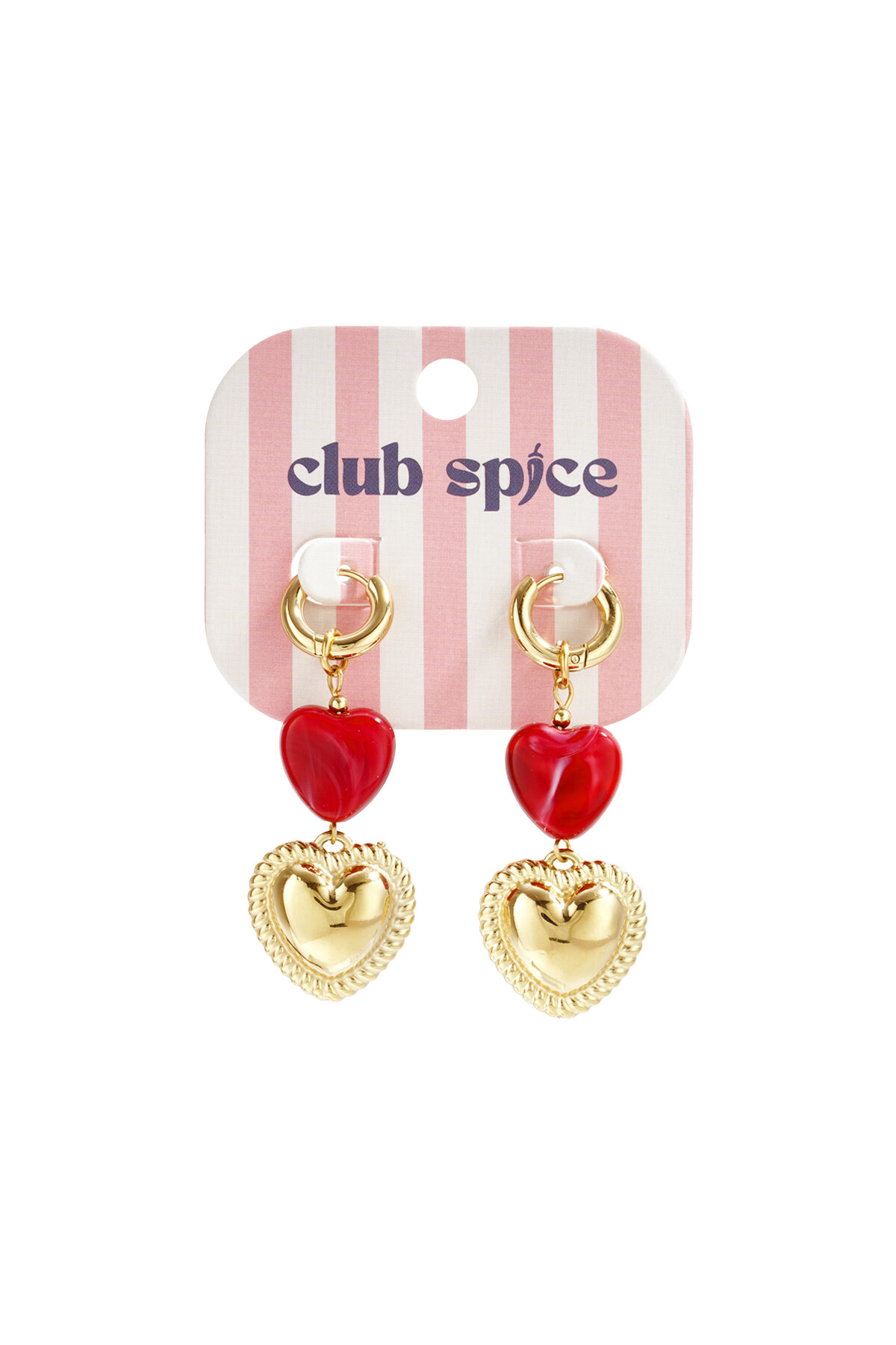 Heart-shaped pendant earrings h5 Picture6