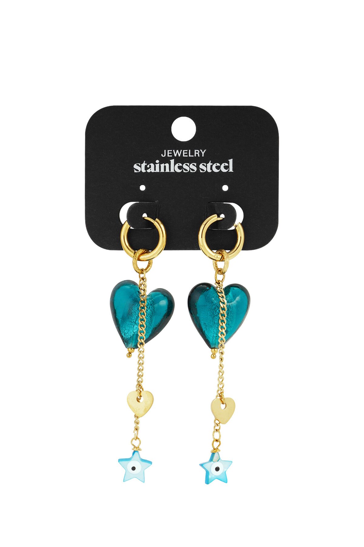 Stainless Steel Drop Earrings Heart Casual Daily Simple Series Women's jewelry Picture5