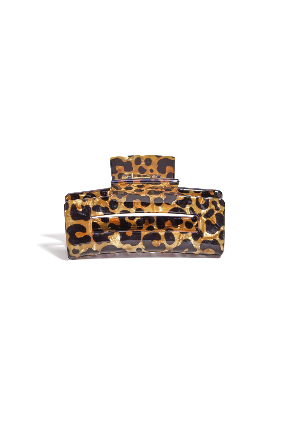 Pinzas para el cabello con estampado de leopardo acrílico, accesorios diarios 2