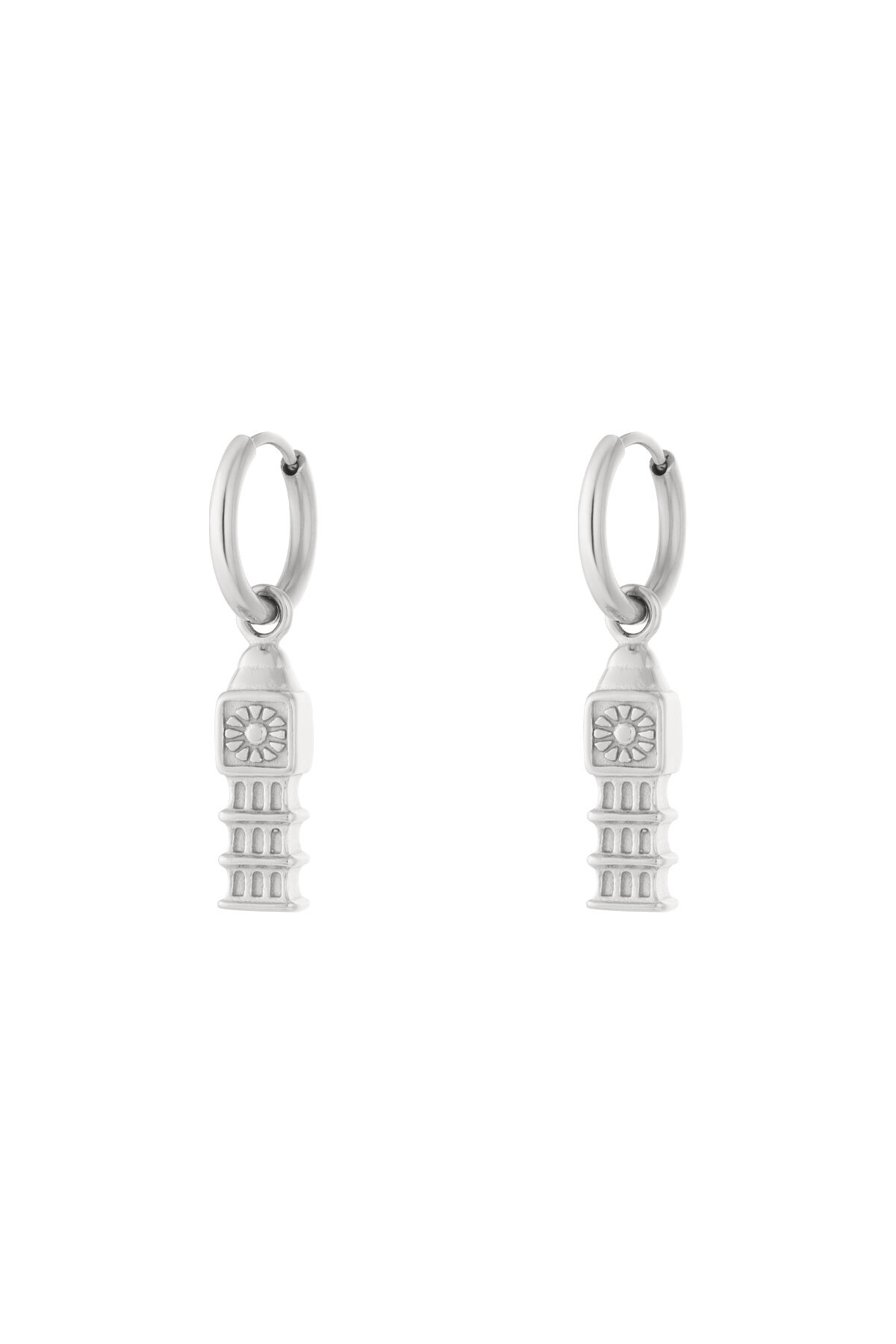 Orecchini pendenti in acciaio inossidabile, stile cartone animato, casual, quotidiani, semplici, gioielli da donna h5 Immagine3