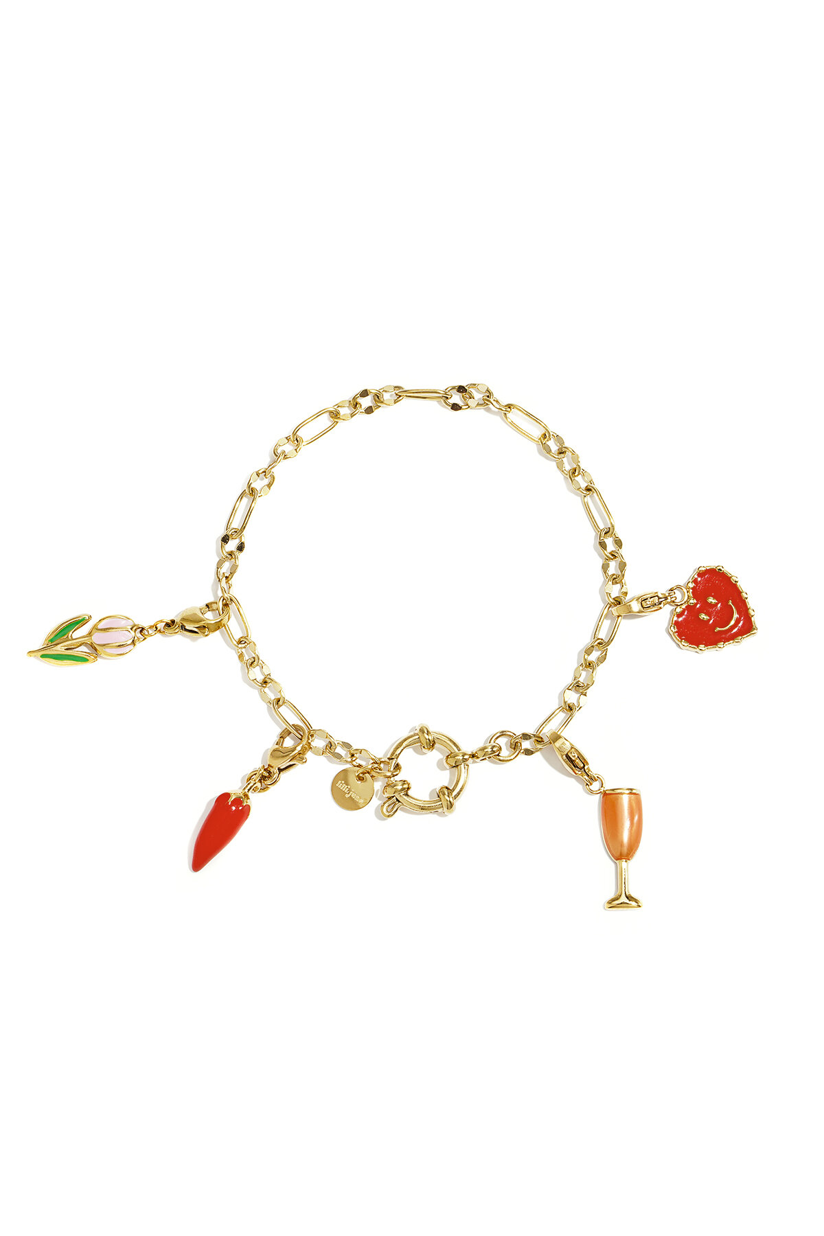 Bracelet with front clasp and varying links h5 Picture2