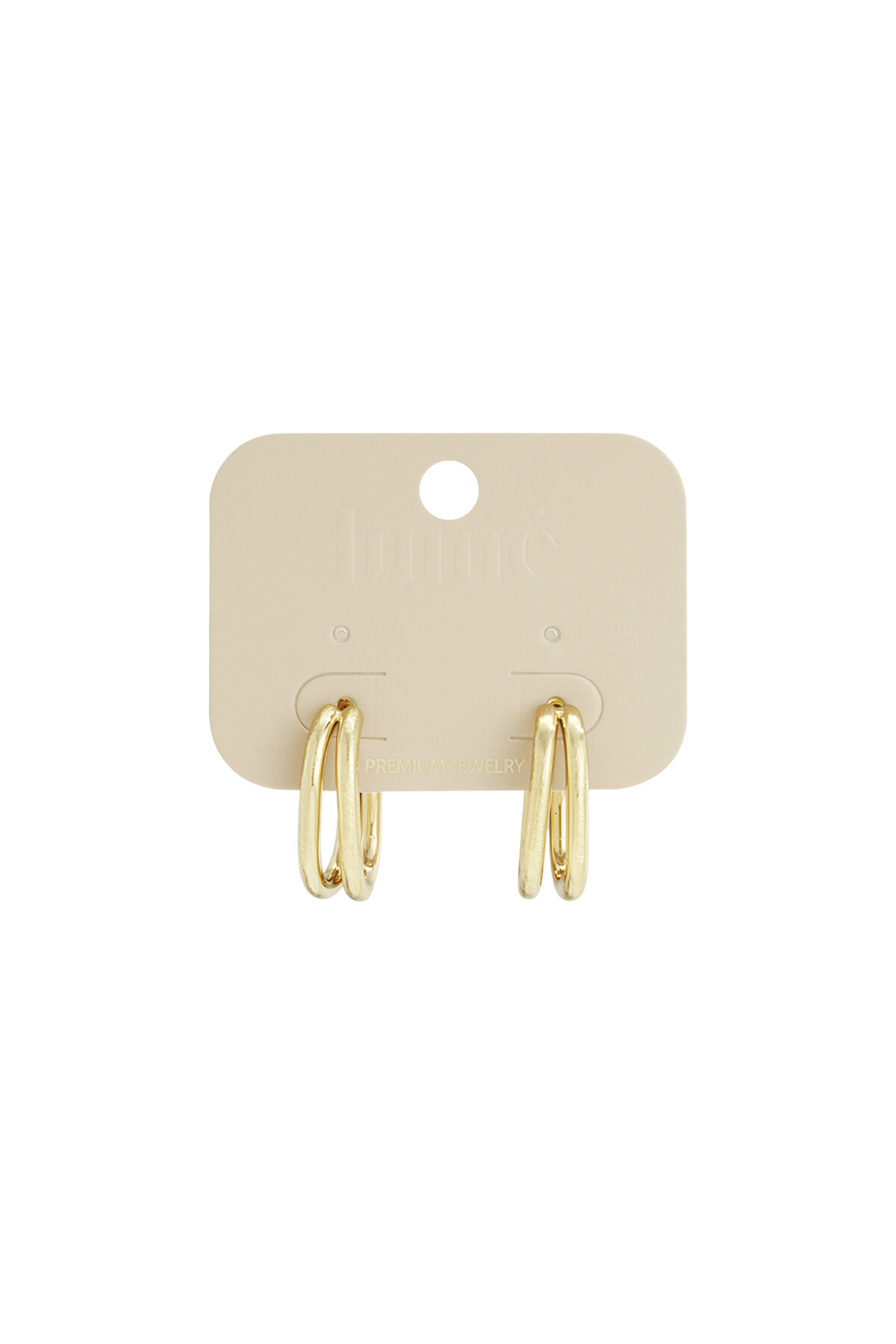 Pendientes de aro líneas Casual Diario Serie Simple Joyería de mujer h5 Imagen4