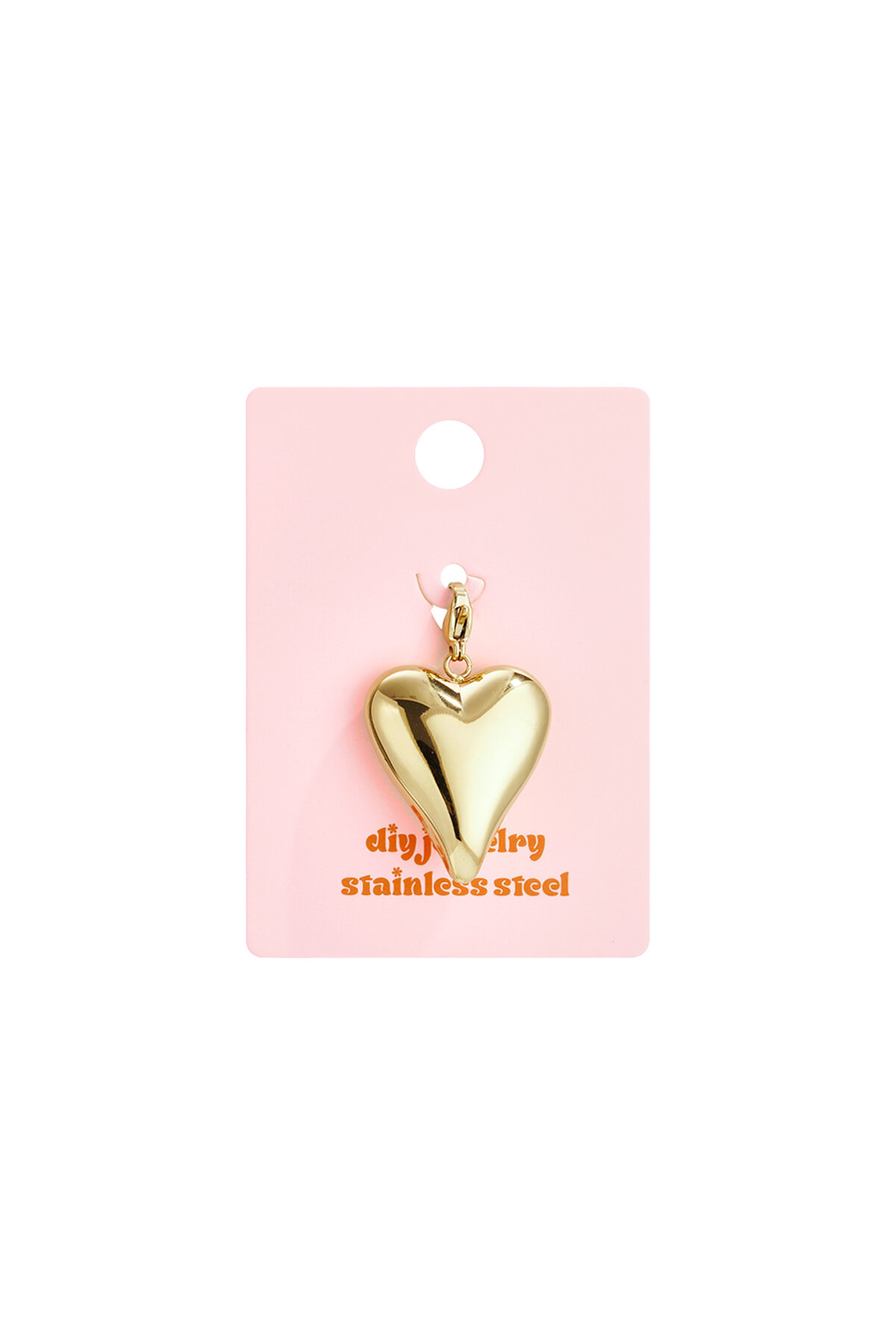 Jewelry charm long heart DIY h5 Picture3