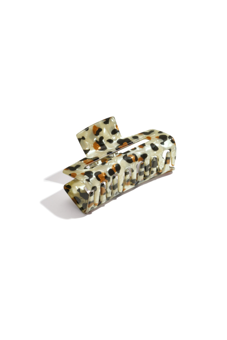 Pinzas para el cabello con estampado de leopardo acrílico, accesorios diarios