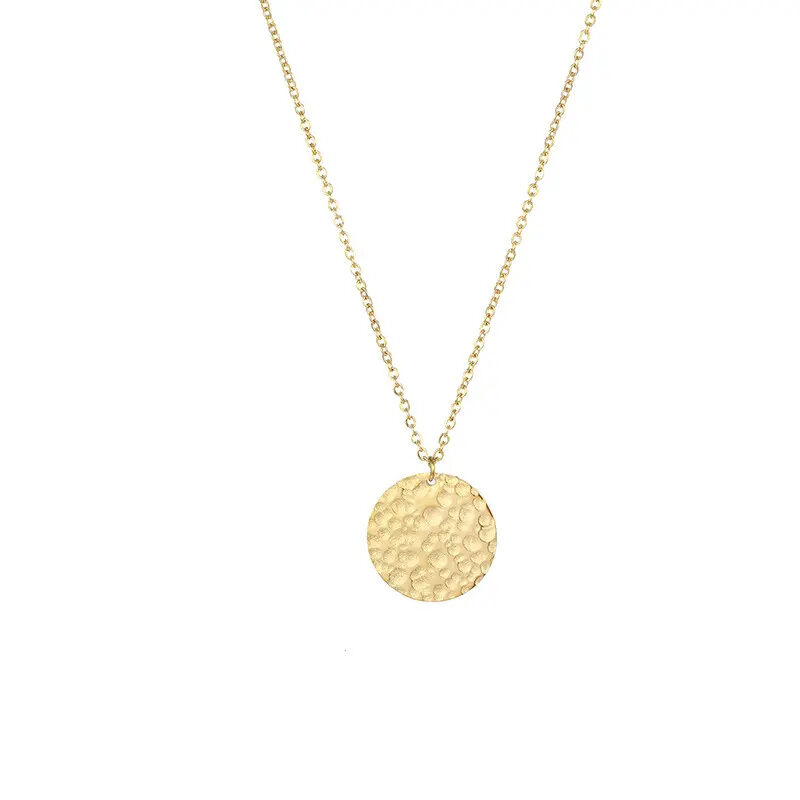 1 Stück Simple Series Simple Chain Edelstahl wasserdicht goldfarbene Damenhalskette h5 Bild3