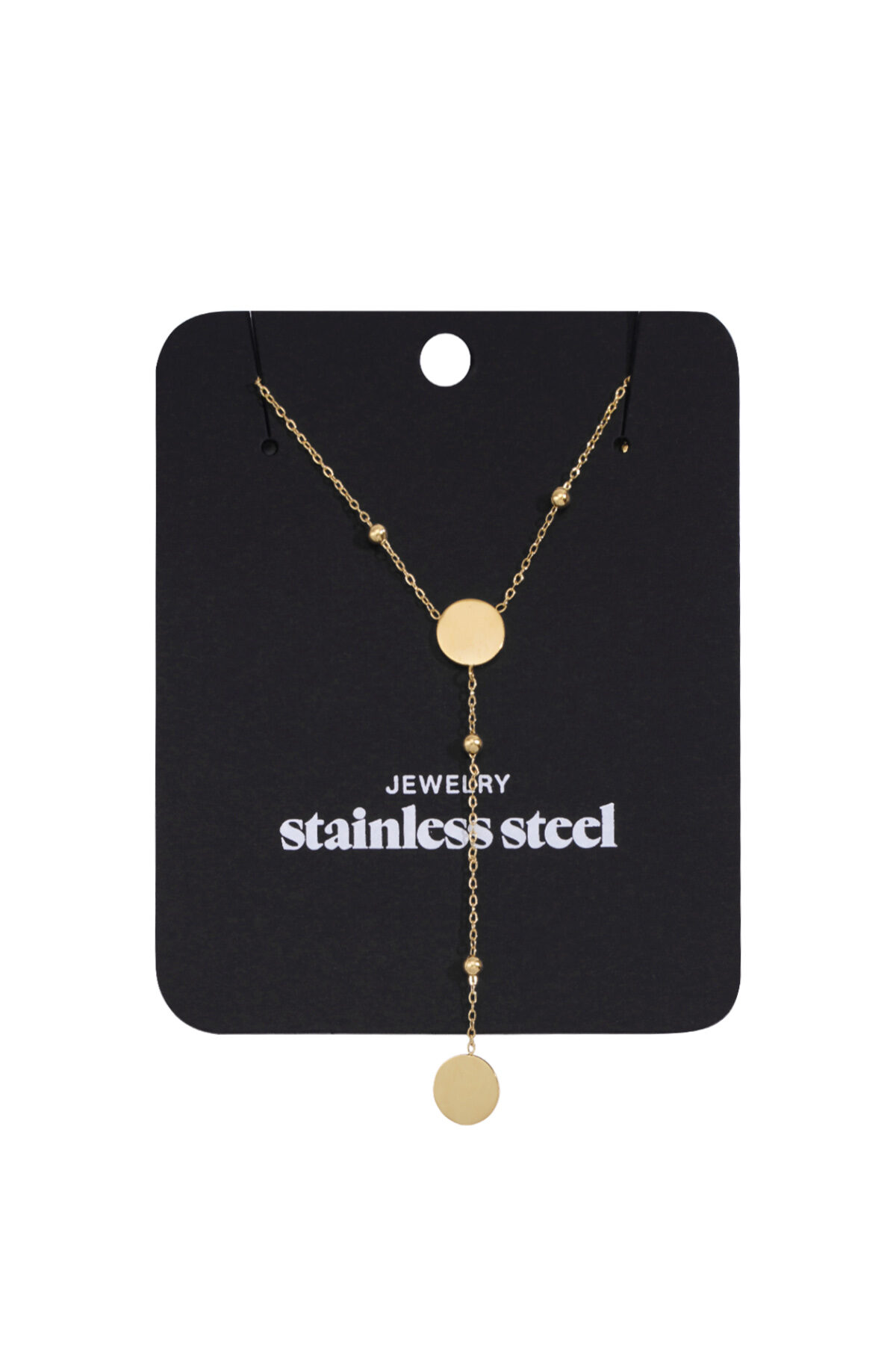 collana lunga con cerchi dappertutto: colore oro Immagine5