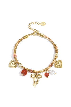 Stainless Steel Charm Bracelets Heart Casual Daily Simple Series Women's jewelry h5