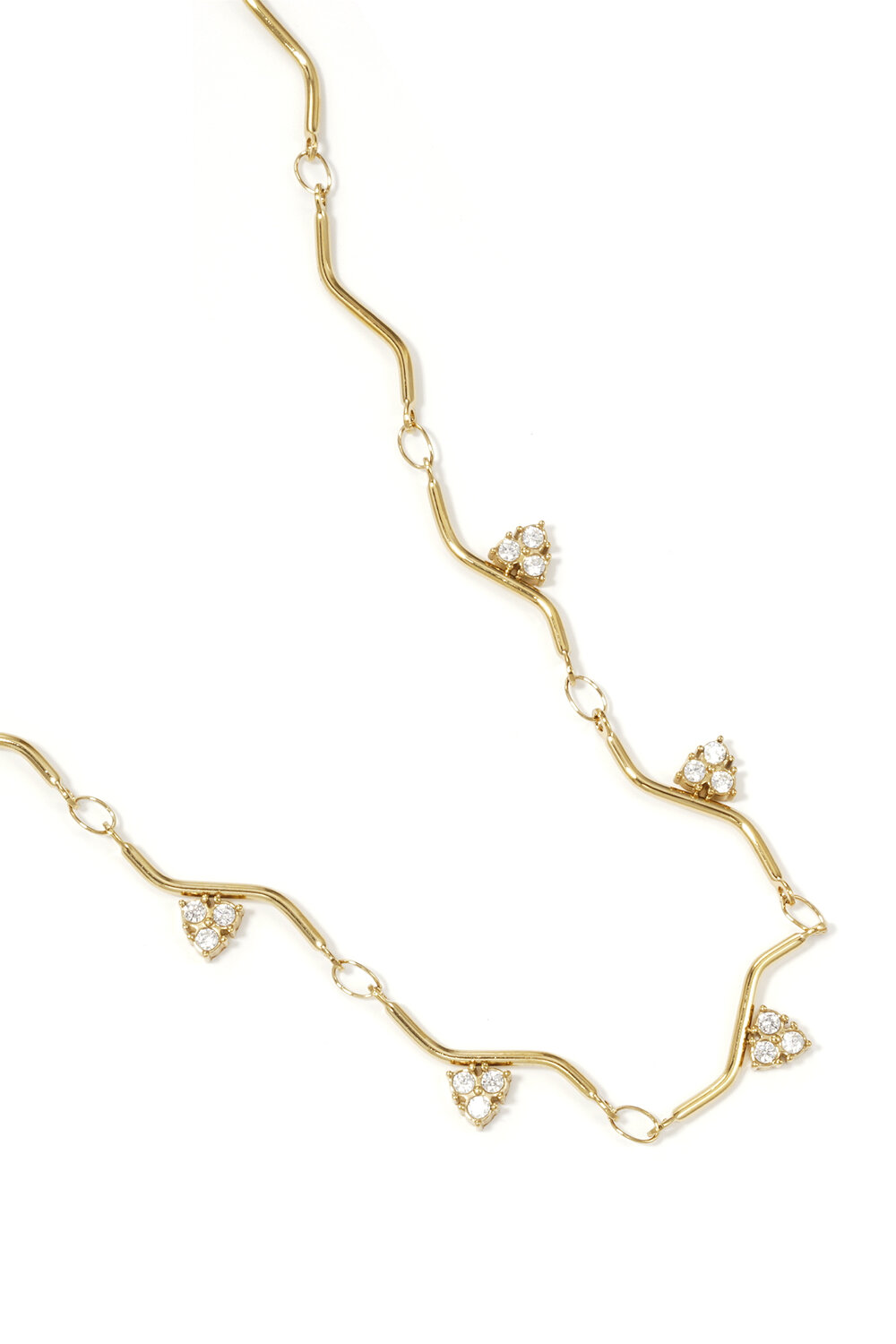 Collana con motivo a zigzag e pietre h5Immagine2