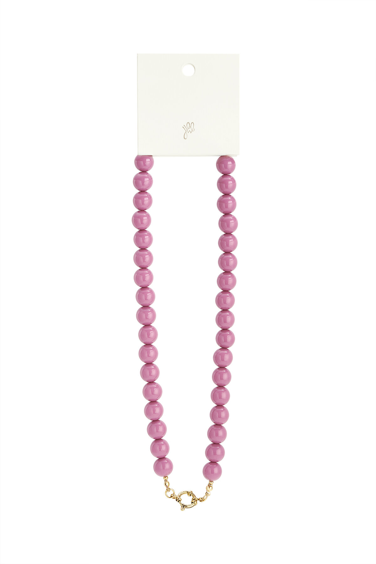 Beaded necklace with front closure - 12mm Picture11
