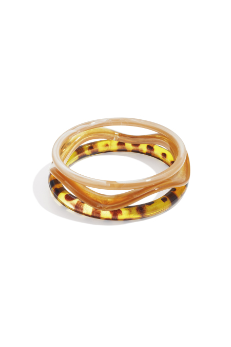 Acrylic Bangles Solid Color Casual Daily Simple Series Women's Jewelry