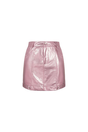 PU Mini Skirt Sexy Solid Color Spring/Summer h5