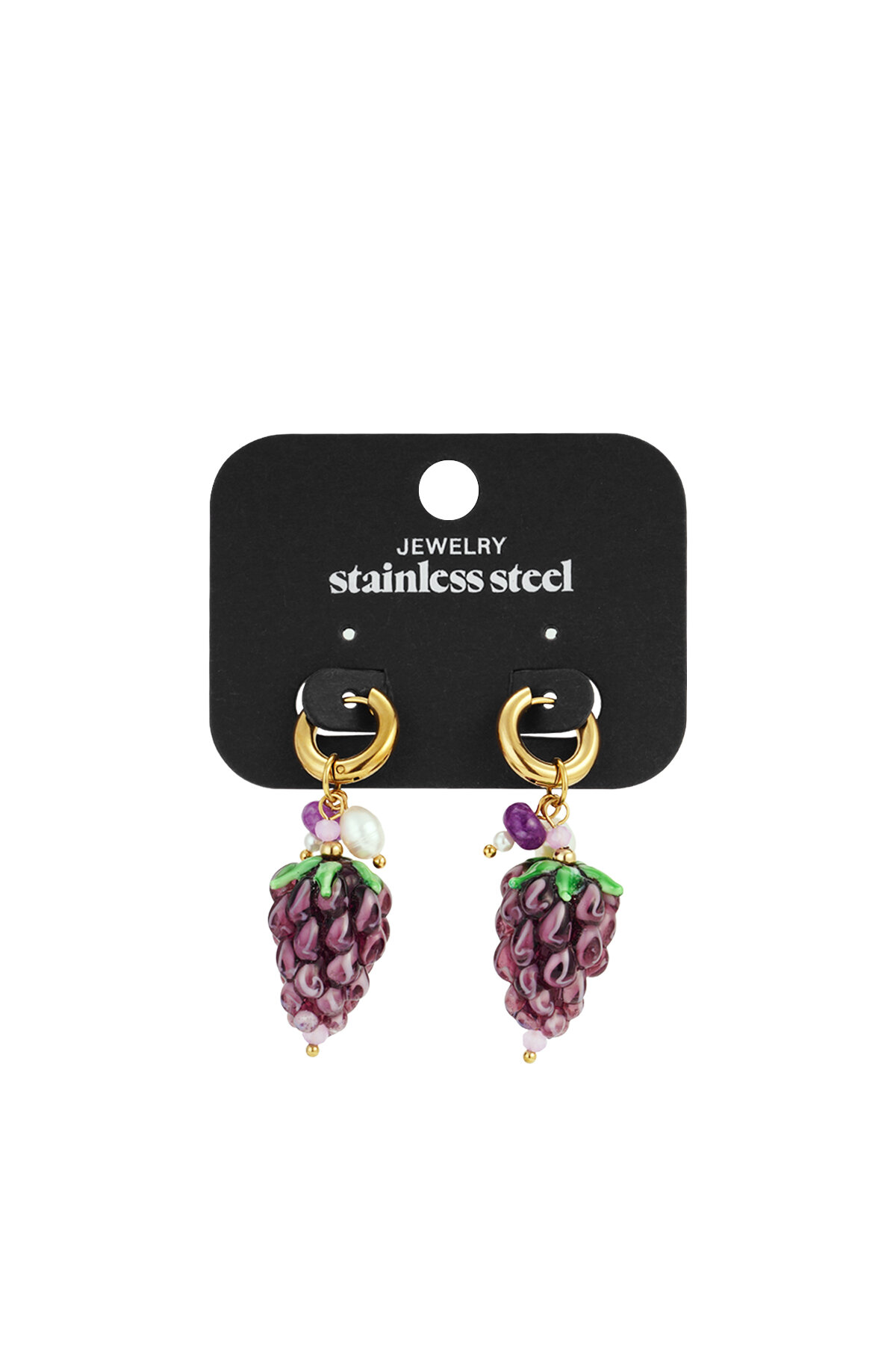 Stainless Steel Drop Earrings fruit Casual Daily Simple Series Women's jewelry h5 Picture5
