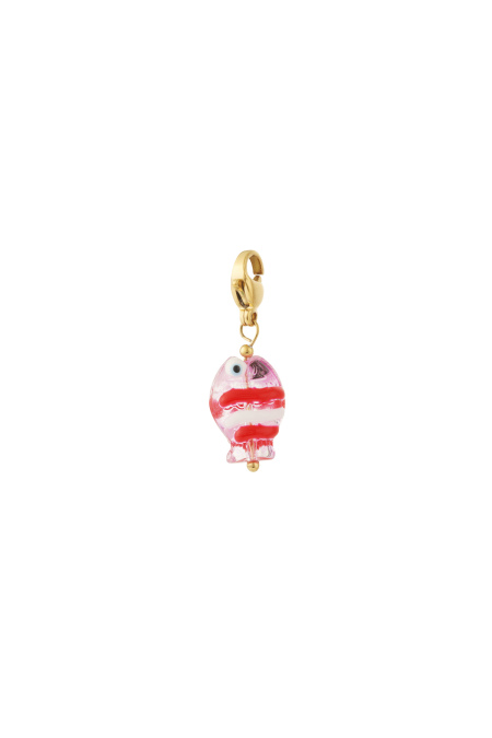 Color fish jewelry charm