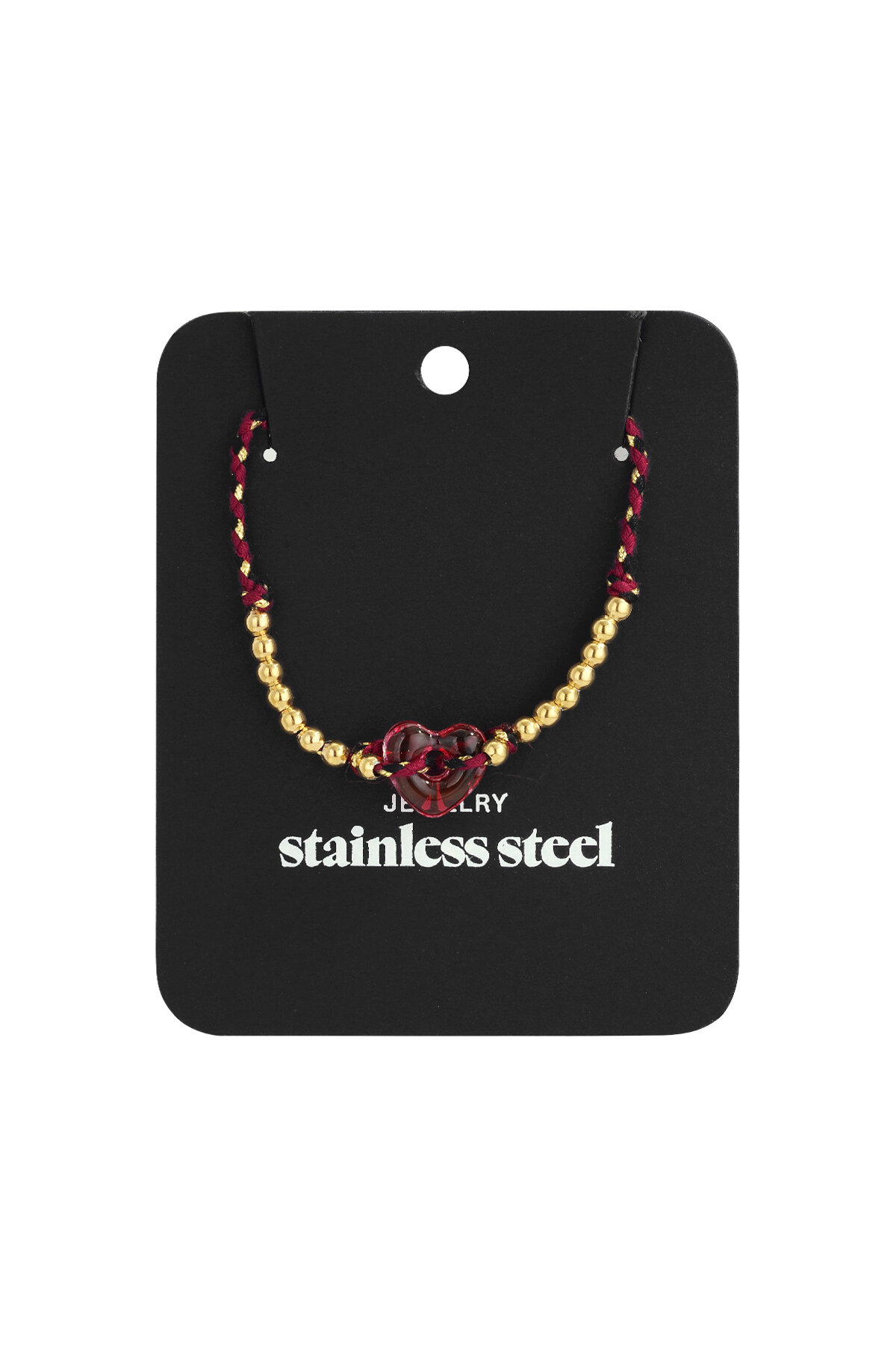 Polyester Beaded Necklaces Heart Casual Daily Simple Series Women's jewelry h5 Picture5