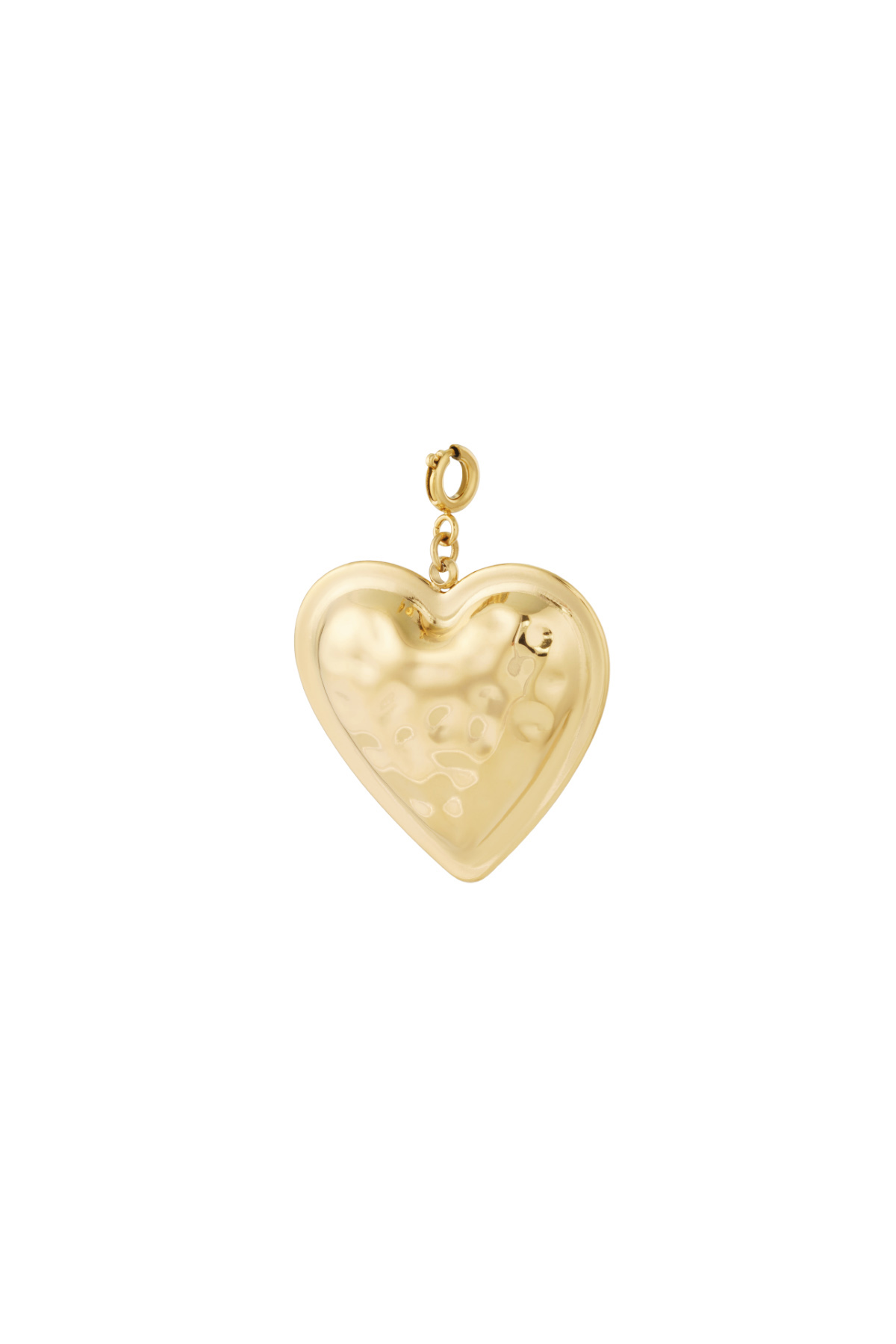 Golden love jewelry charm