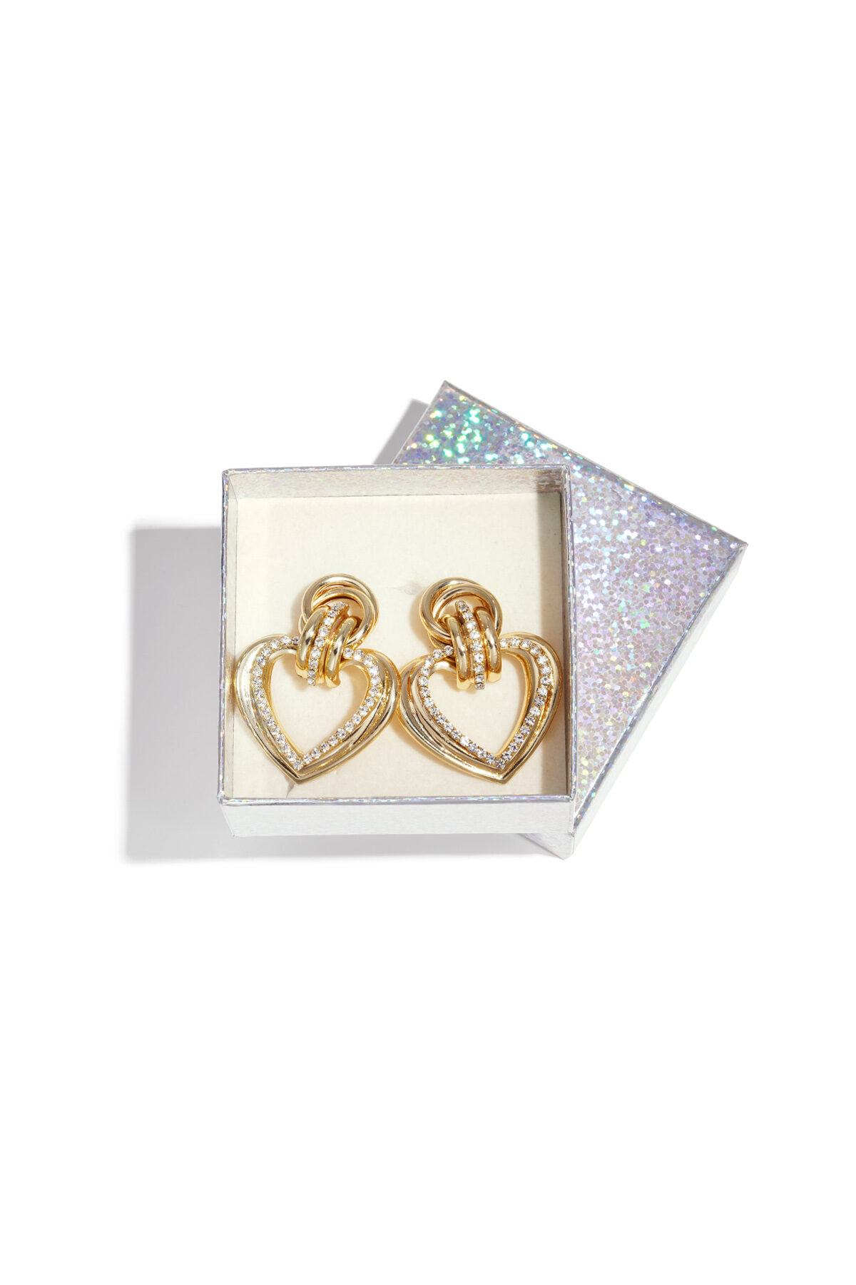 Boucles d'oreilles pendantes en fer, cœur, élégantes, série de Noël luxueuse, bijoux pour femmes h5Image2