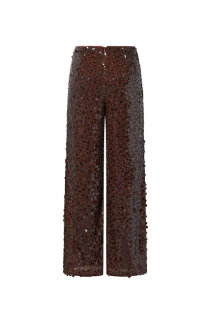 Woven Polyester Fiber Women's Straight Leg Pants Sequins Elegant h5 Picture3