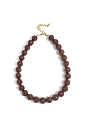 Necklace with large beads h5