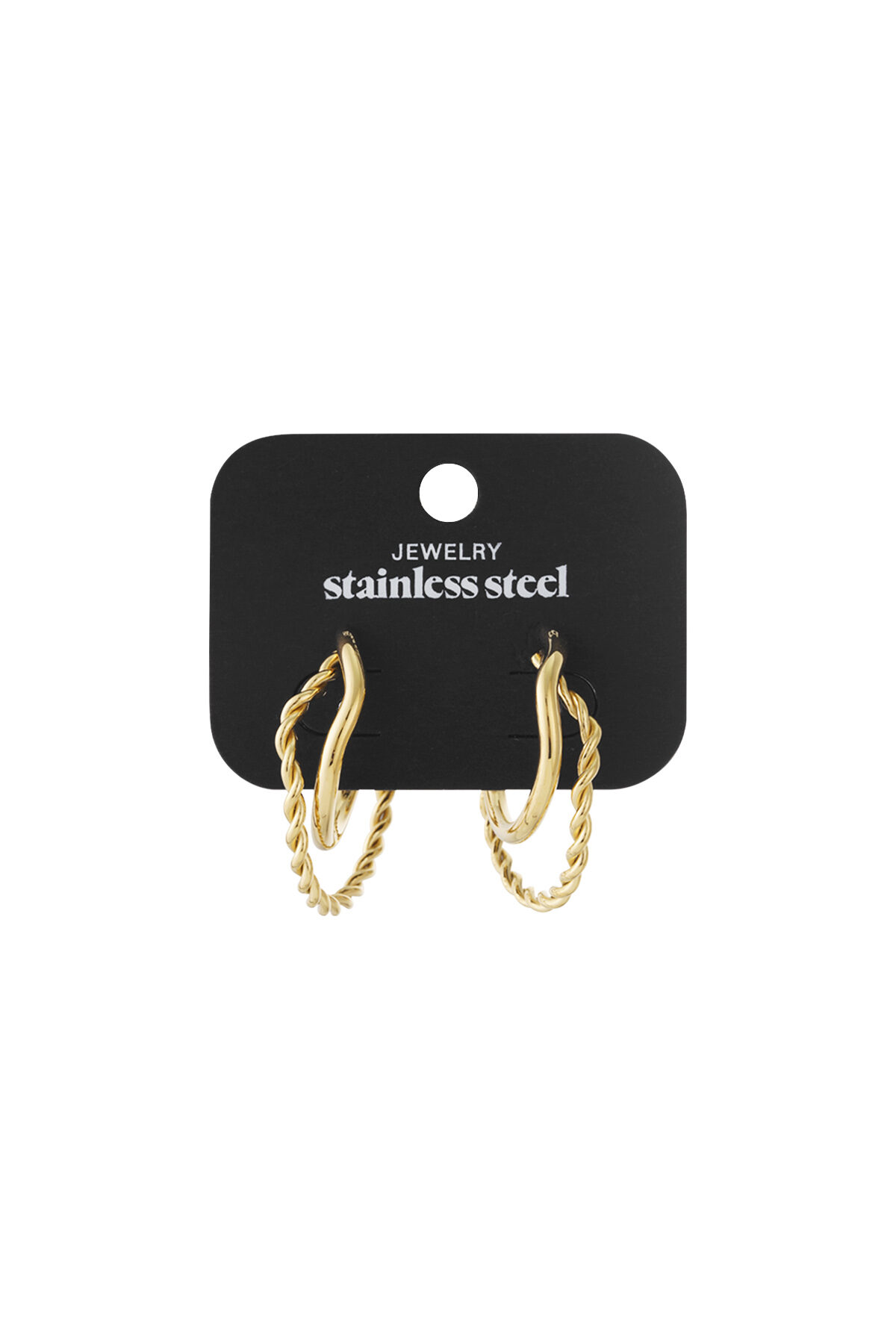 Organic braided hoop earrings Picture4