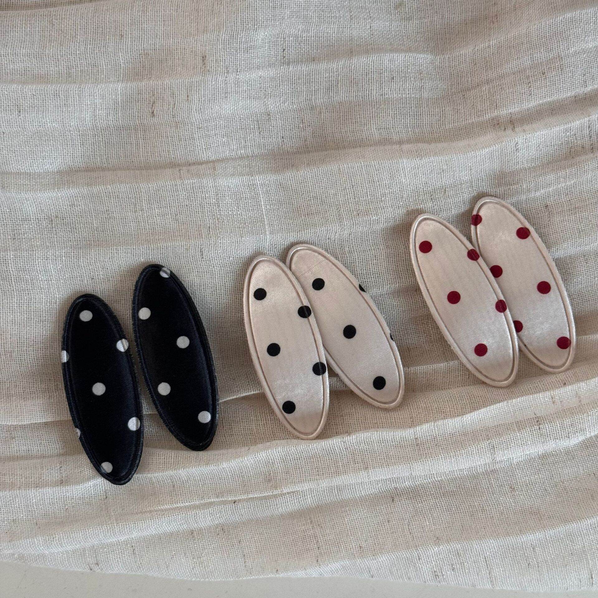 1 Piece Romantic Series Daily Polka Dots Fabric Women's Hair Clips