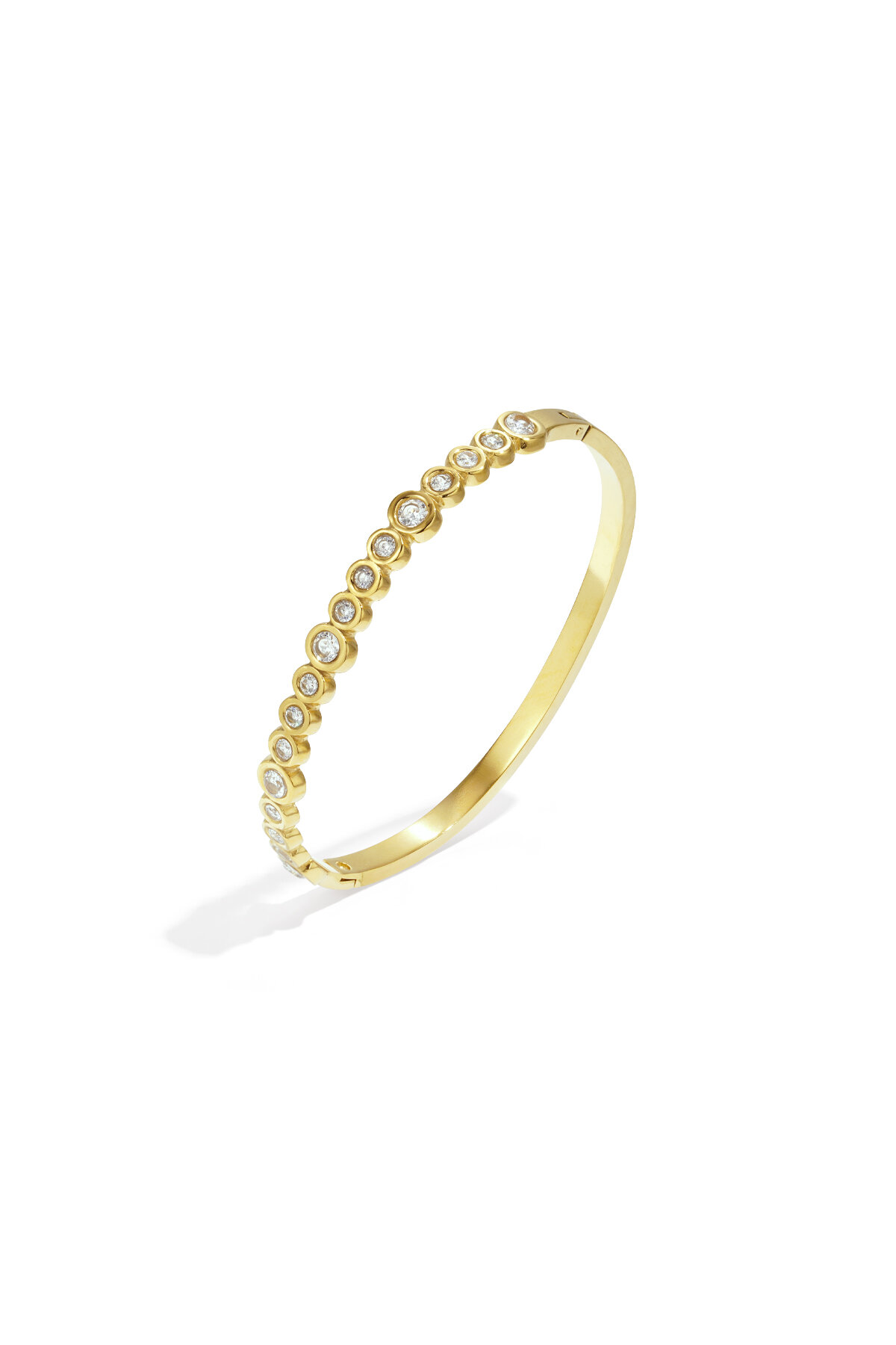 Bangle bracelet round stones h5 