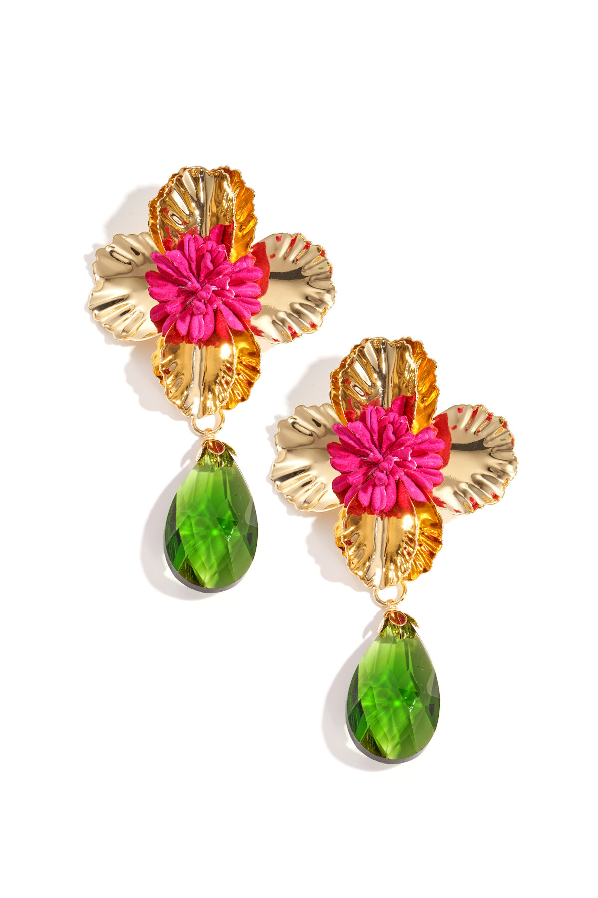 Eisen Tropfen Ohrringe Blume Urlaub Luxuriöse Serie frauen schmuck h5