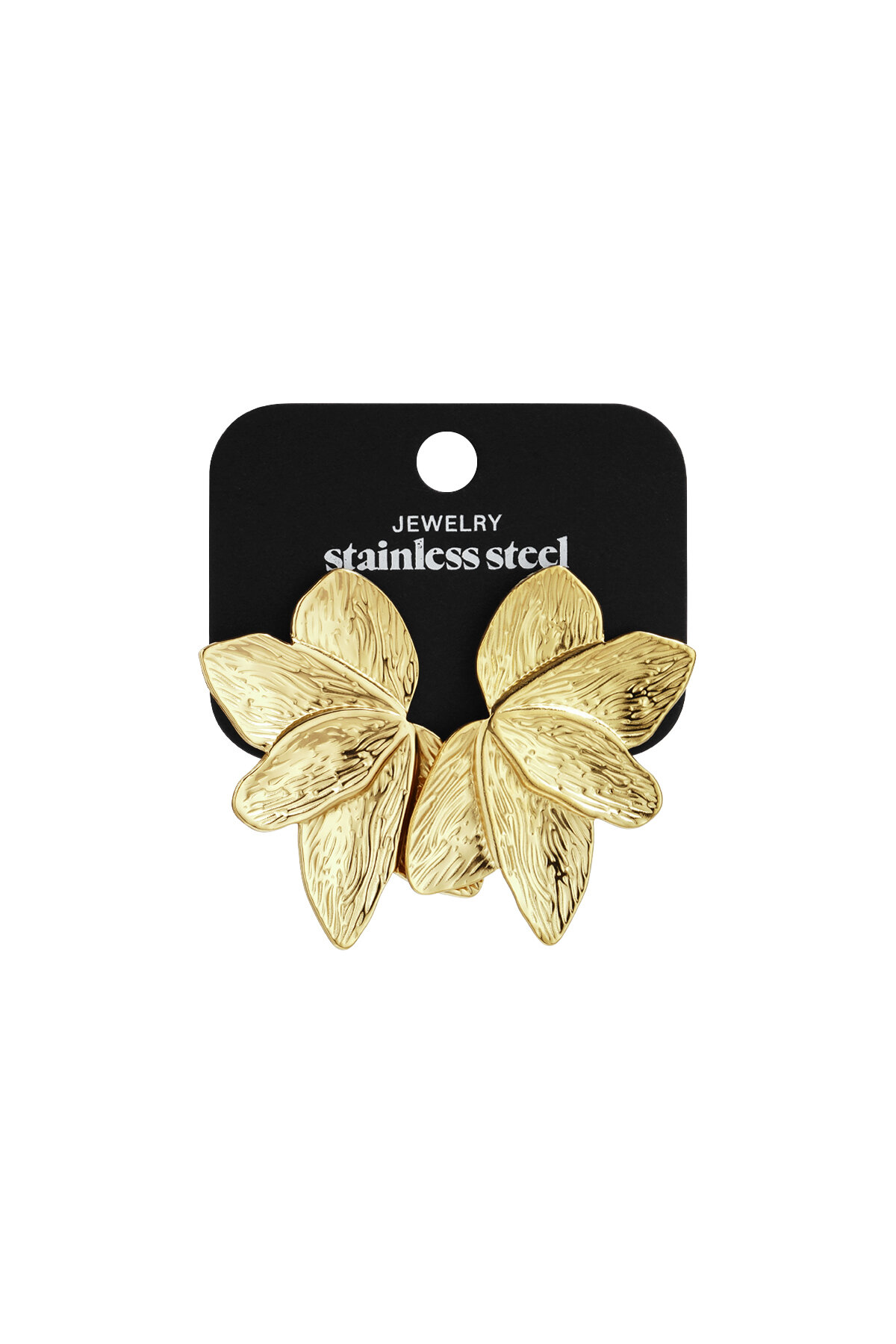 Stainless Steel Stud Earrings leaf Casual Daily Simple Series Women's jewelry h5 Picture6