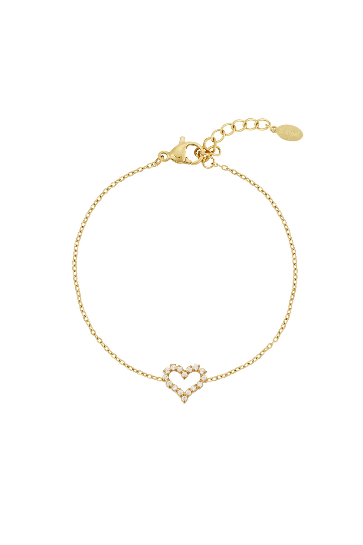 Rhinestones heart Bracelet 2