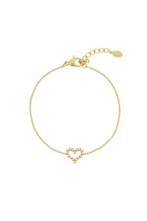 Rhinestones heart Bracelet h5