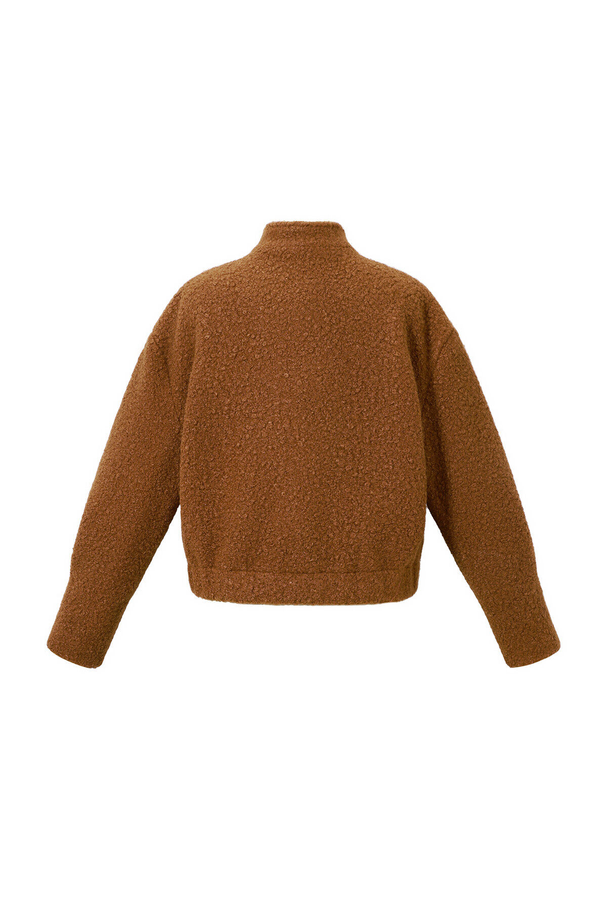 Geweven Polyestervezel Vrouwen Jas Casual Solide Kleur Herfst/Winter h5 Afbeelding3