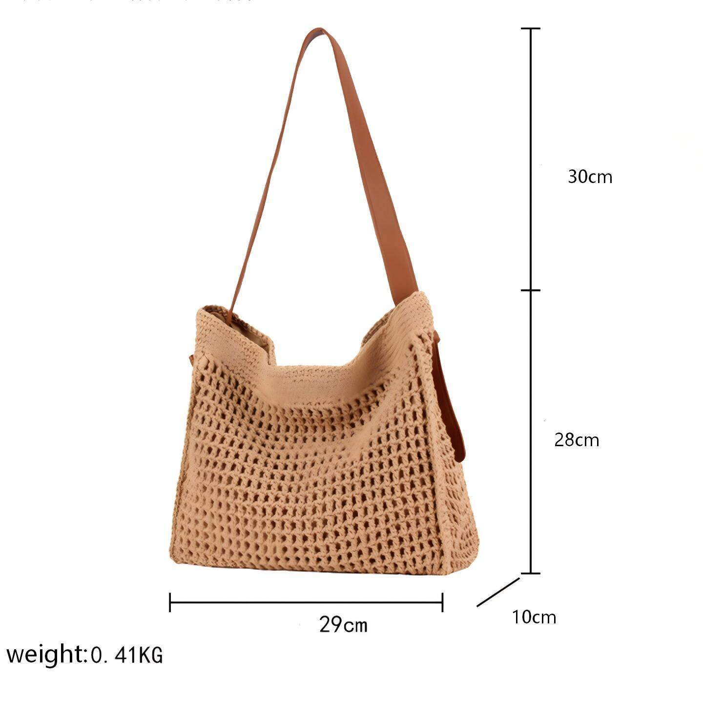 Vacation Woven Cotton Women's Beach Bags h5 Picture6