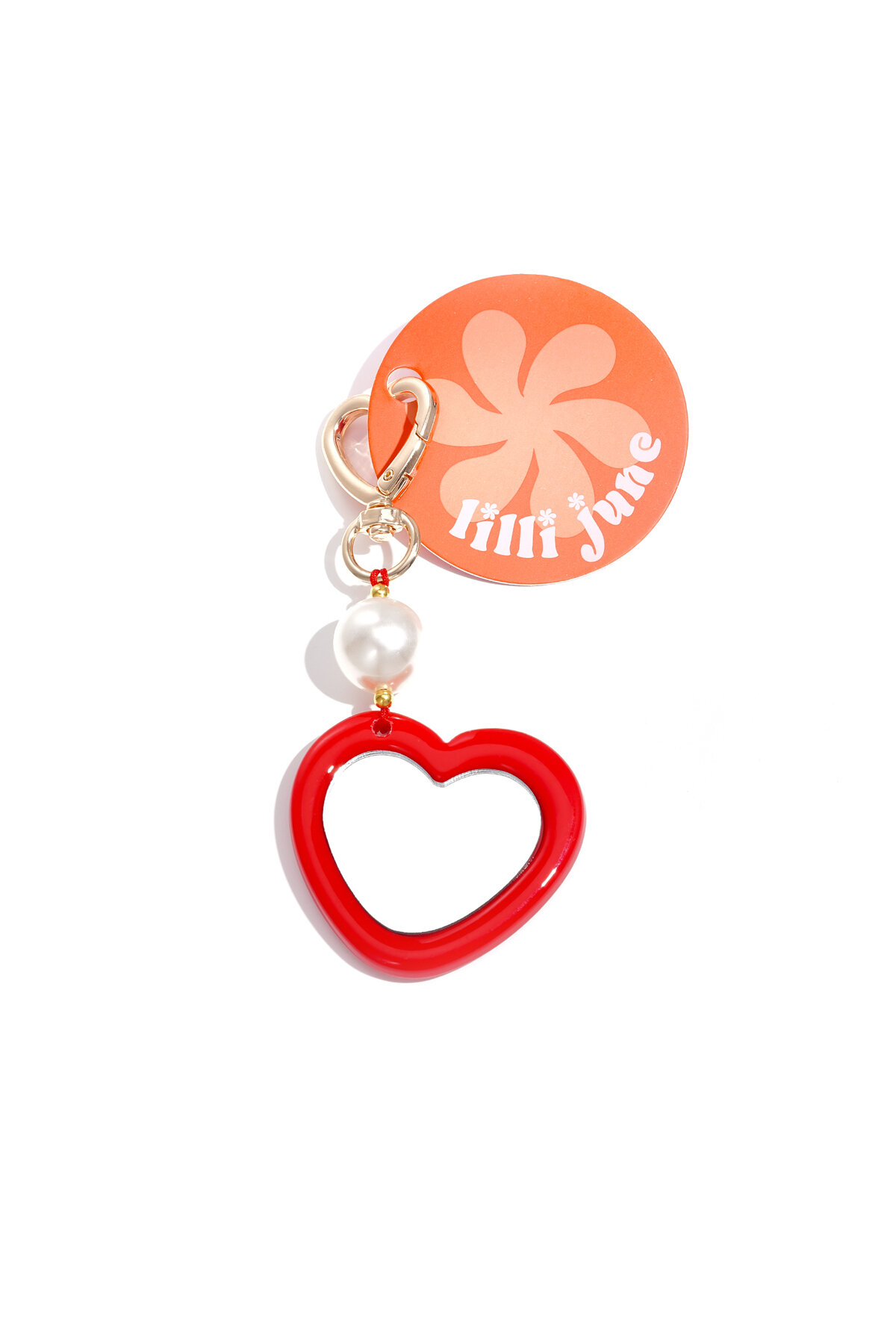 Heart studs with stones h5 Picture4