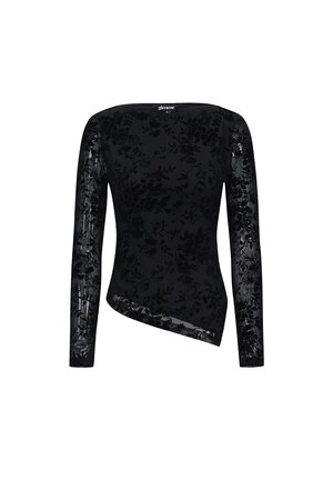 Mesh top with suede floral print β designed to match h5
