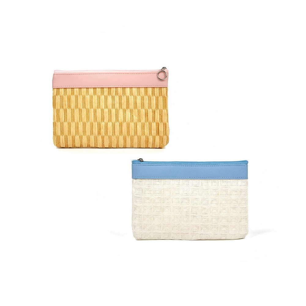 Stylish Vacation Woven Raffia Women's Makeup Bags Picture2