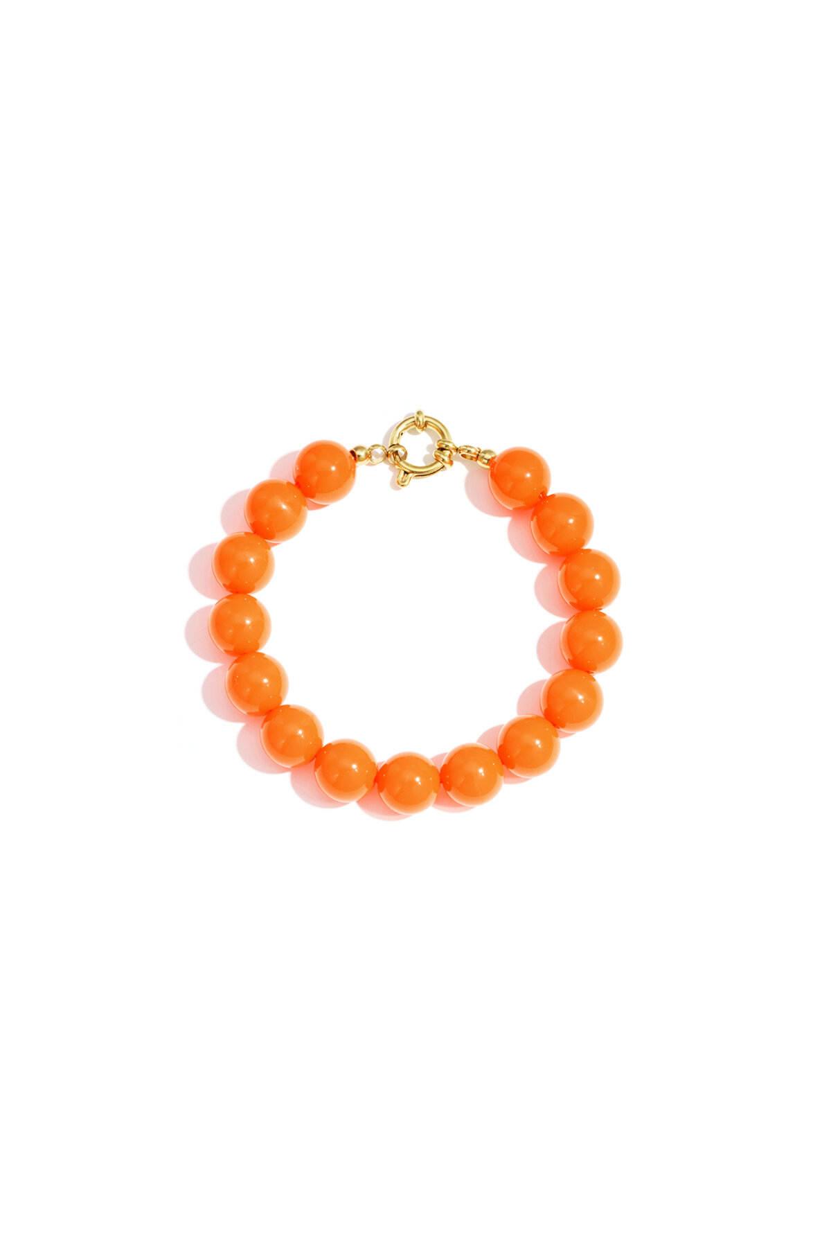 Bracciale con perline medie e chiusura frontale - 12 mm 2