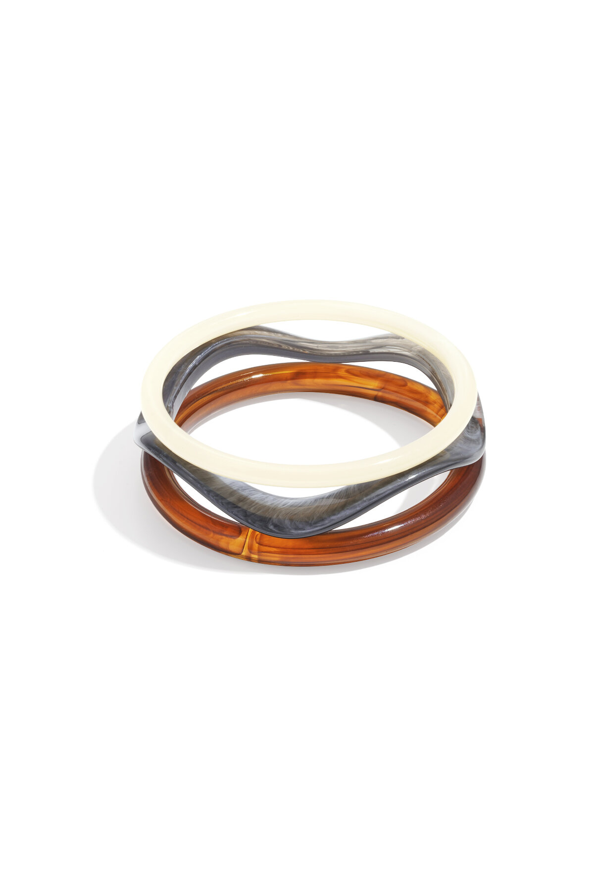 Acrylic Bangles Solid Color Casual Daily Simple Series Women's jewelry 2