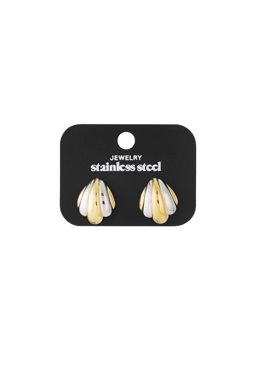 Golden Silver Fusion Earrings h5Picture3