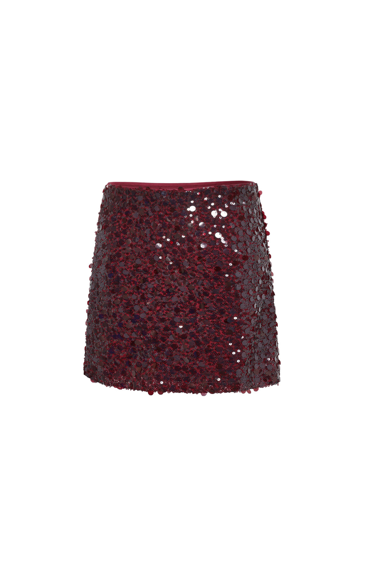 Geweven Polyestervezel Minirok Elegant Pailletten Herfst/Winter Afbeelding5