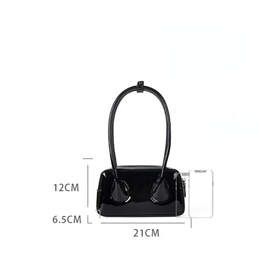 1 Piece Simple Series Casual Solid Color PU Women's Shoulder Bags h5Picture5