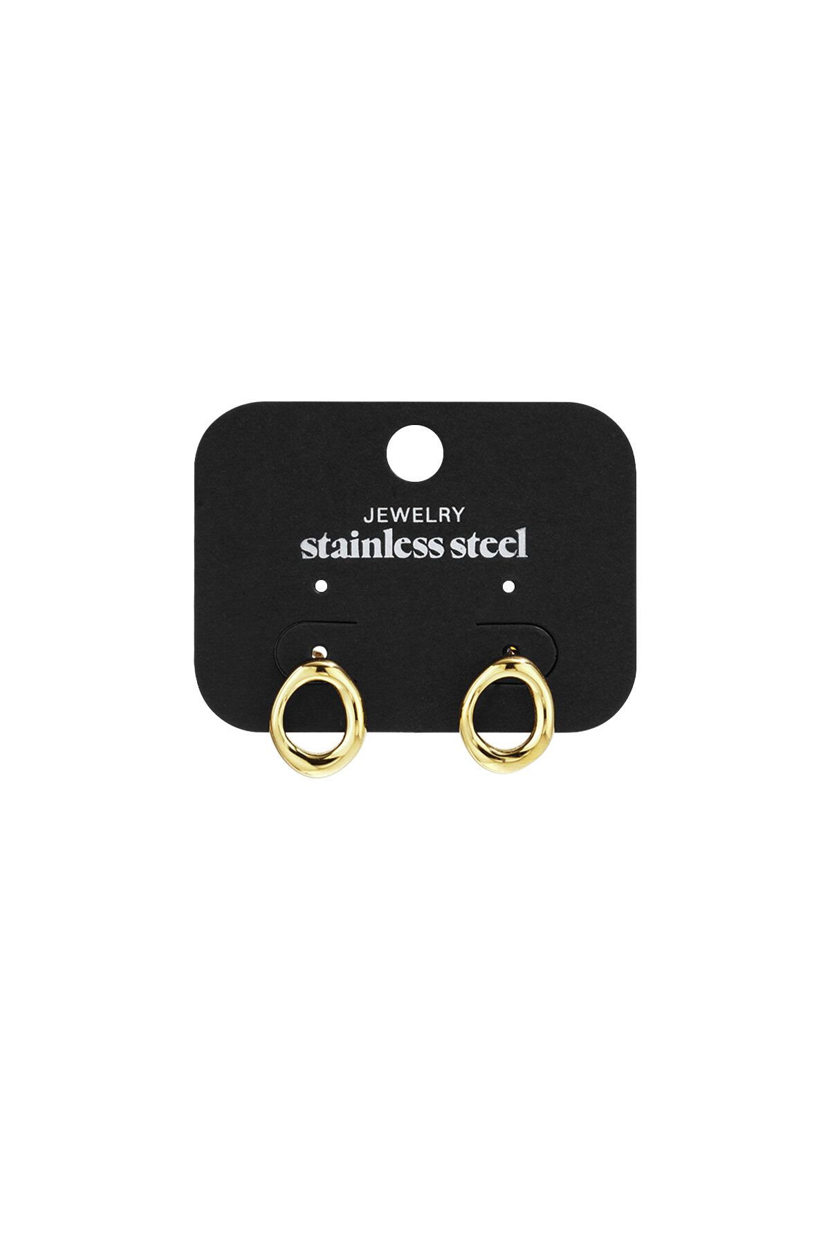 Pendientes De Acero Inoxidable Con Forma De Círculo, Estilo Casual, Diario, Sencillo, Para Mujer. Imagen6