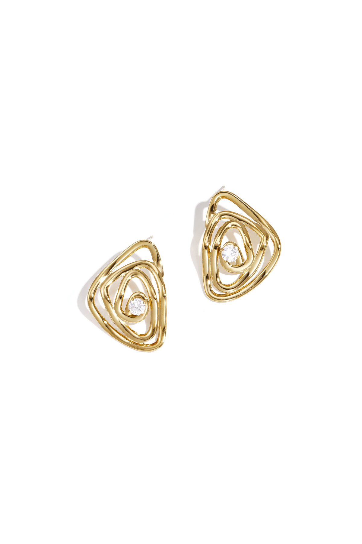 Hypnosis earrings with stone h5