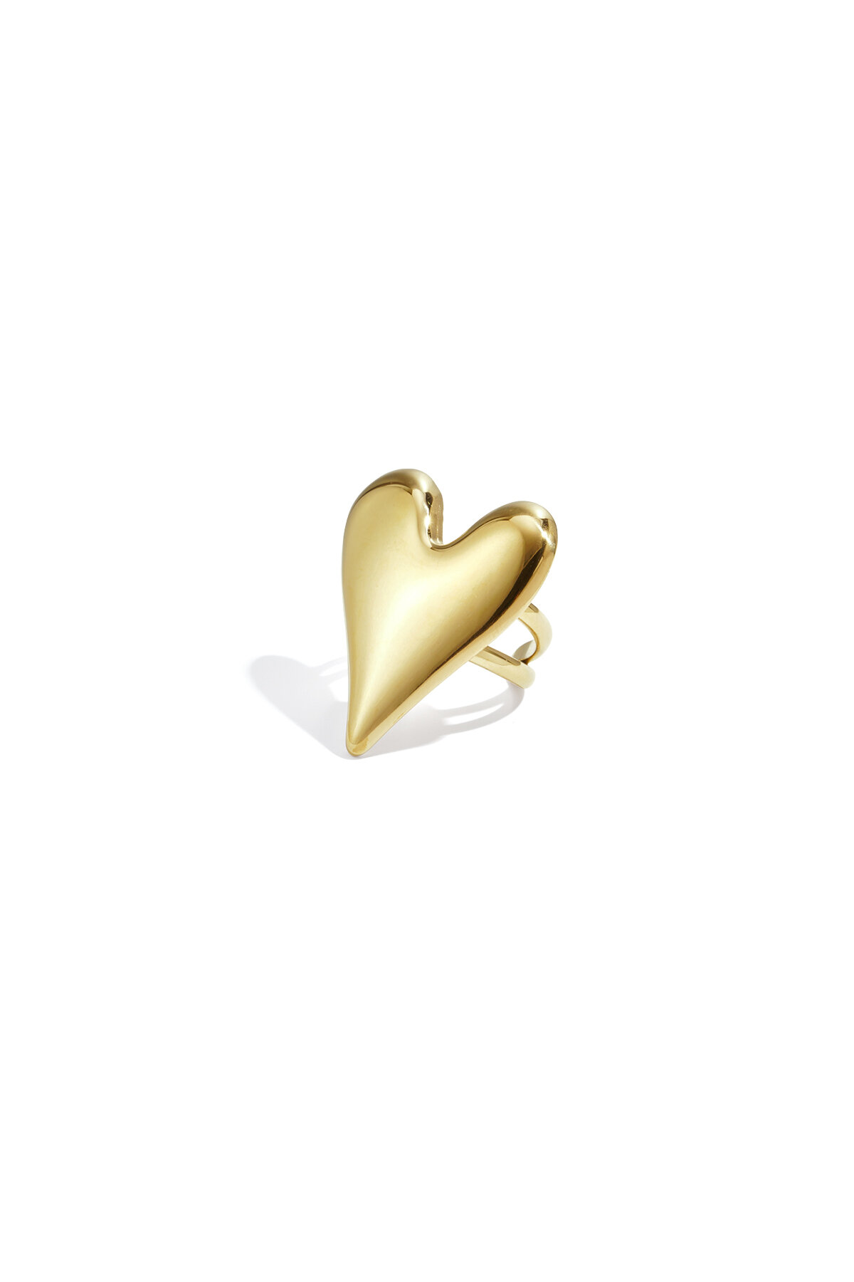 Statement ring with large heart h5
