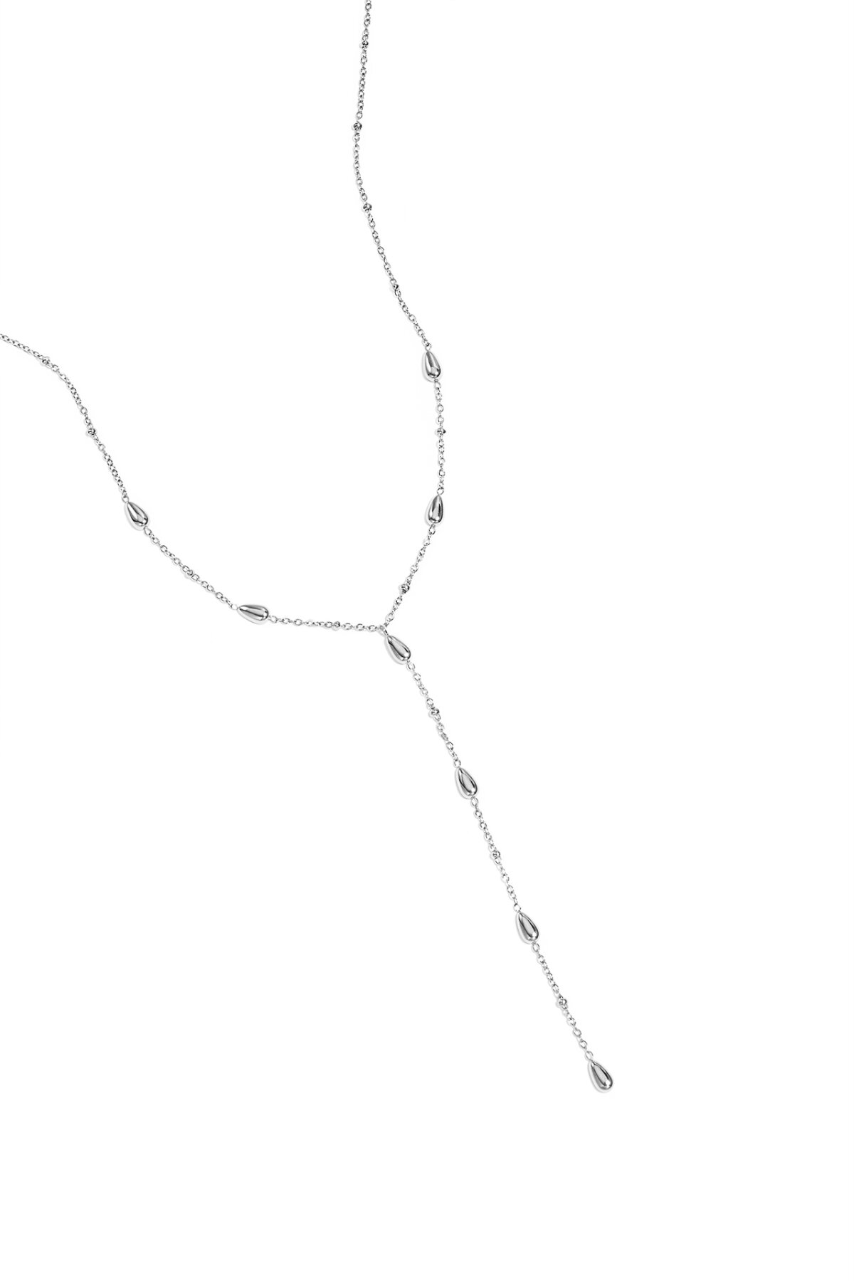 Silver Color/Teardrop Bead Necklace Picture3