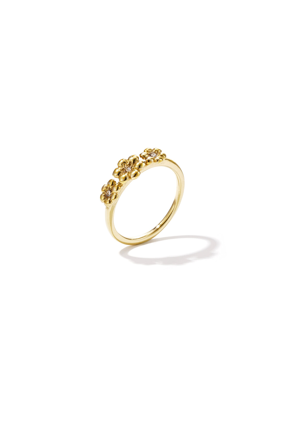 Ring mit Gänseblümchen und Steinen h5